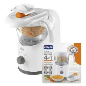 جهاز طهي طعام الأطفال بالبخار مع الخلط والفرم 4IN1