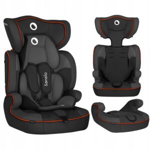 كرسي سيارة LEVI SIMPLE من ليونيلو SPORTY BLACK