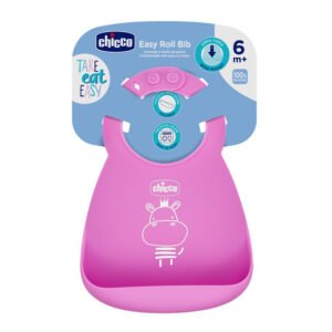مريقة سيليكون Easy Roll Bib تشِيكُو وردي 6M+