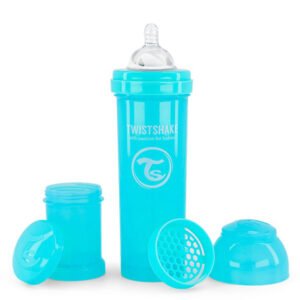 مرضعة طبية مع حافظة حليب (تُوِيسْت شِيكْ) 330 مل BLUE