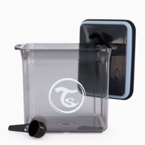 حافظة حليب بودرة بالملعقة (تُوِيسْت شِيكْ) 1700 مل BLACK