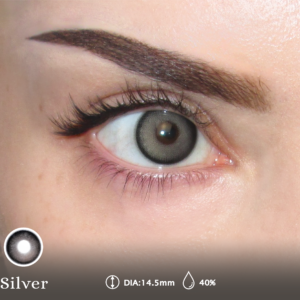 عدسات بلومارين اللاصقة - لون "سيلفر" (Silver) -