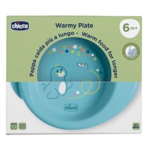 صحن أكل تشِيكُو WARMY أخضر مزرق +6M