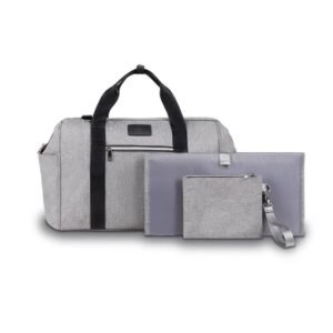 حقيبة الأم الفاخرة IDA من ليونيلو GREY CONCRETE