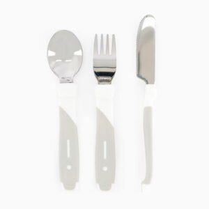 طاقم مائدة أكل ستانلس ستيل (تُوِيسْت شِيكْ) -3ق- WHITE +12M