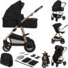 طاقم عربة ونوامة AMBER PLUS 2IN1 من ليونيلو BLACK SILVER